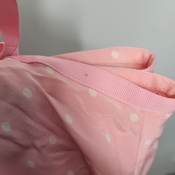 VIntage y2k pink feminine polka dot bow a line silk dreamy delicate skirt 18 - Picture 10 of 10